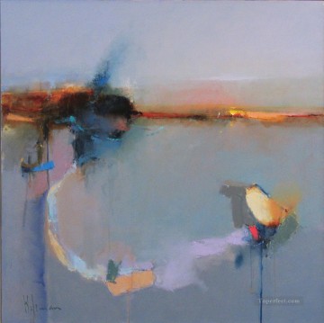 ブルー リーフの抽象的な海の風景 Oil Paintings